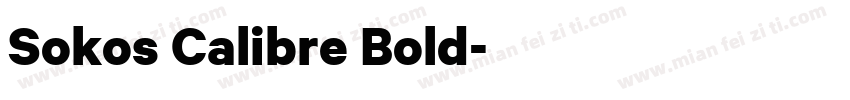 Sokos Calibre Bold字体转换